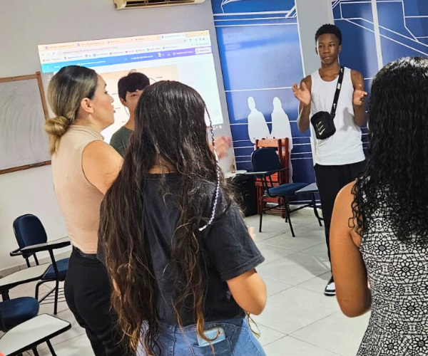 Exercício de oratória no treinamento PAEP Bauru